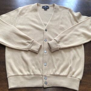 Vintage Steeplechase  V-neck cardigan for Men. Size L